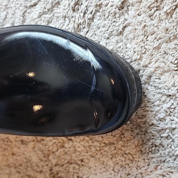 Hunter Tall Black Gloss Adjustable Boots 8 - Picture 14 of 16